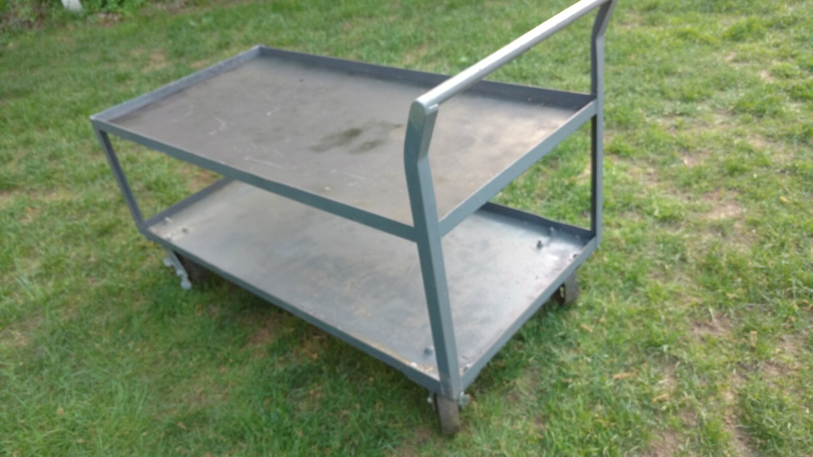 Heavy Duty Steel Welded Service Cart Two Shelf ,1200 Lb. Capacity, 60"L x 30"W