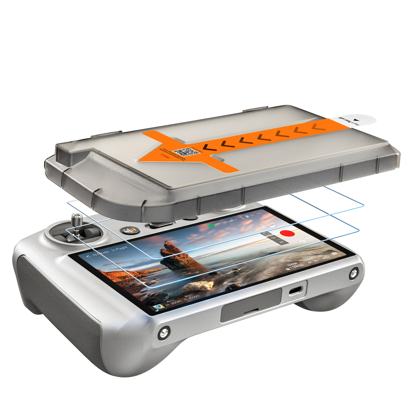 Screen Protector Film Dust-Free Tempered Glass for DJI RC RC2