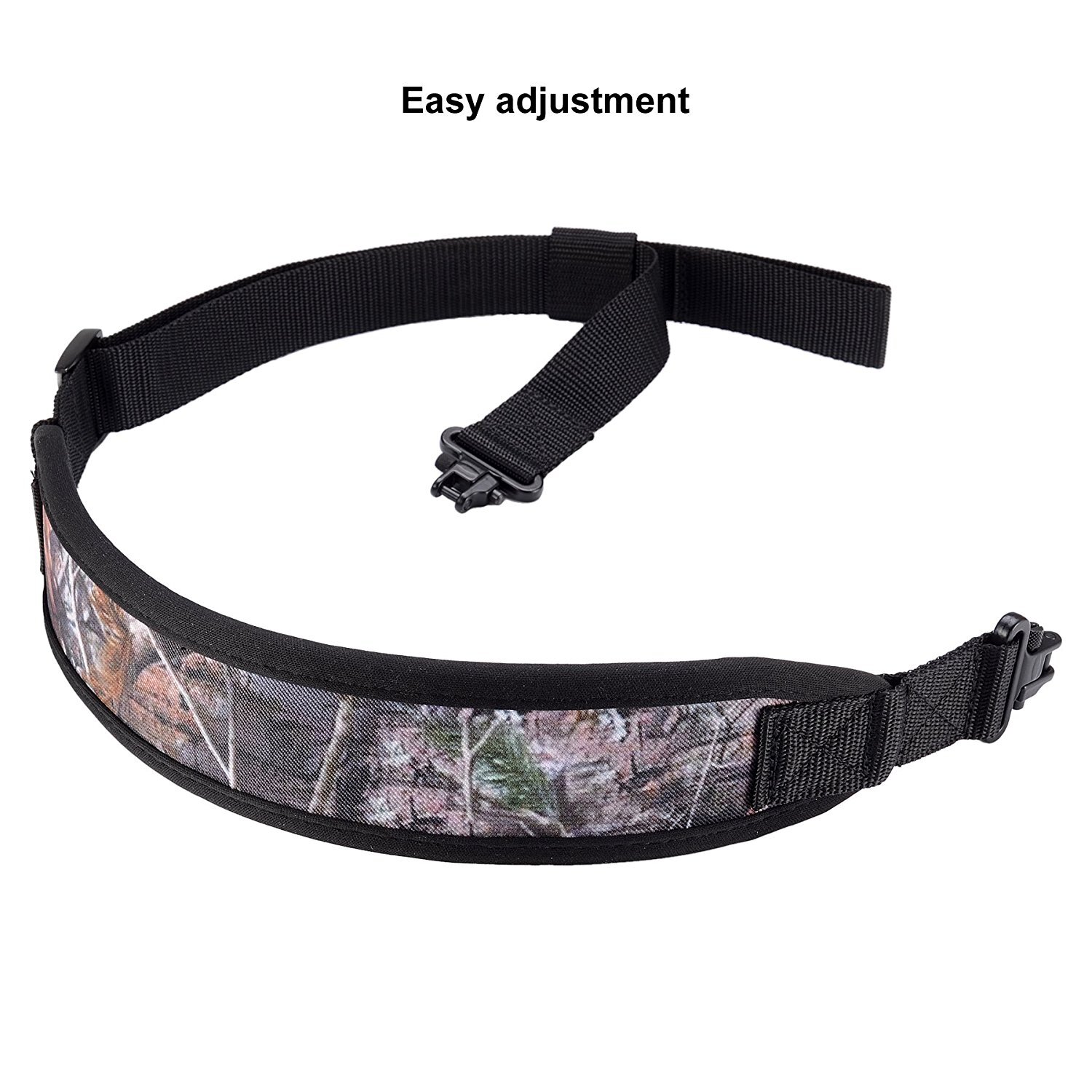 Two Point Rifle Gun Sling with Swivels,Durable Shoulder Padding Strap Adjustable