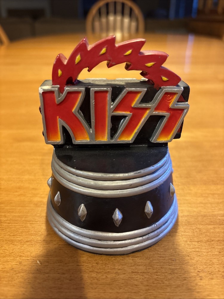 1999 Vtg KISS Rock Band Top Of Lava Lamp ONLY Spencer's Gifts Collectible 3D