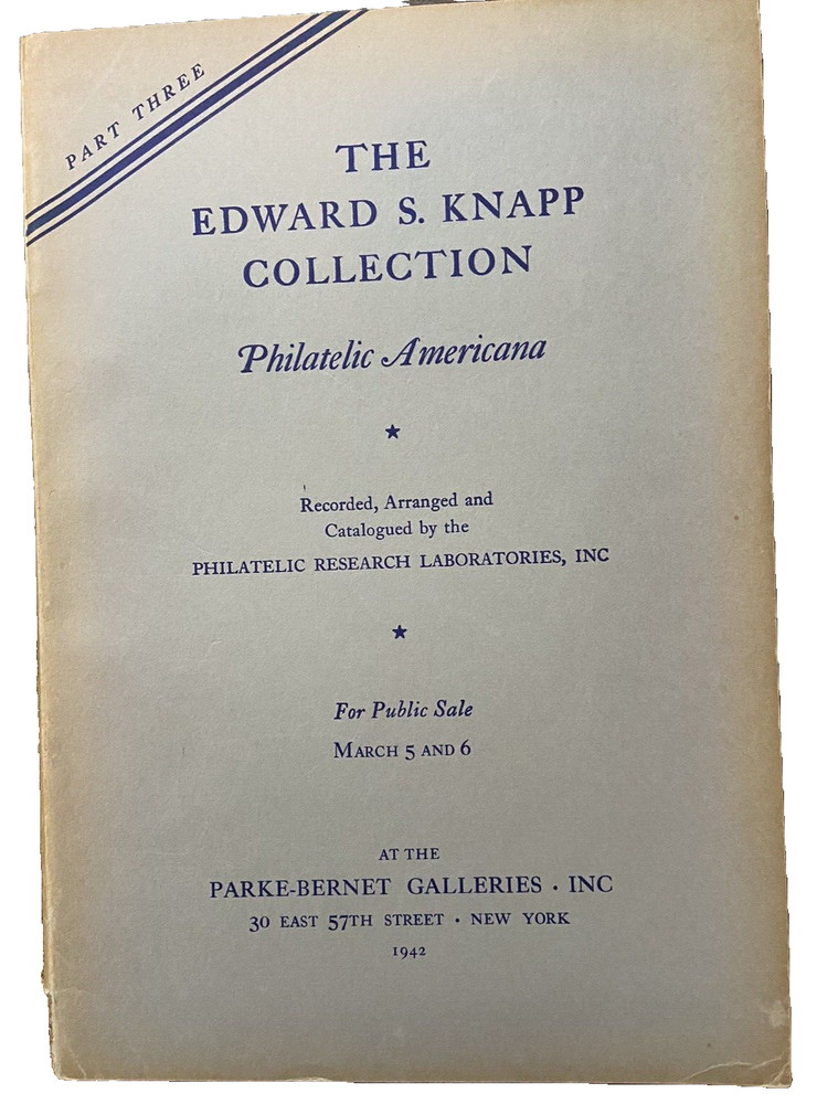 Edward S. Knapp collection -3 auctions 1941-1942, Parke-Bernet