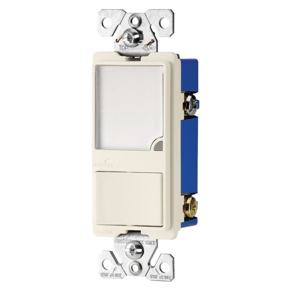 Eaton LED nightlight with switch, Light Almond