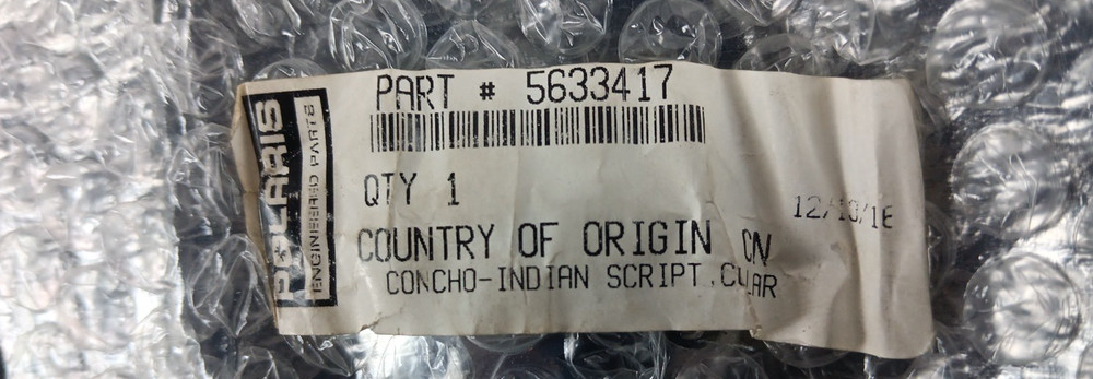 POLARIS ENGINEERED FOR INDIAN SCRIPT CONCHO / BADGE COLLAR 5633417