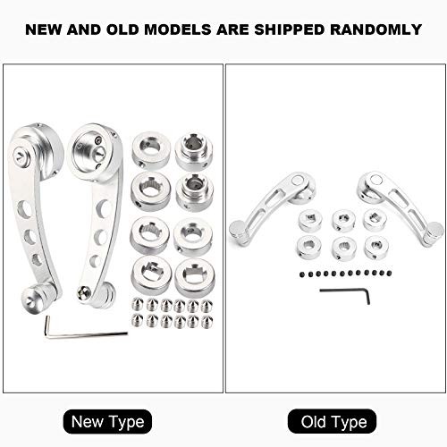 2pcs Alloy Window Handle Window Riser Window Crank Winder Crank Winder Silver
