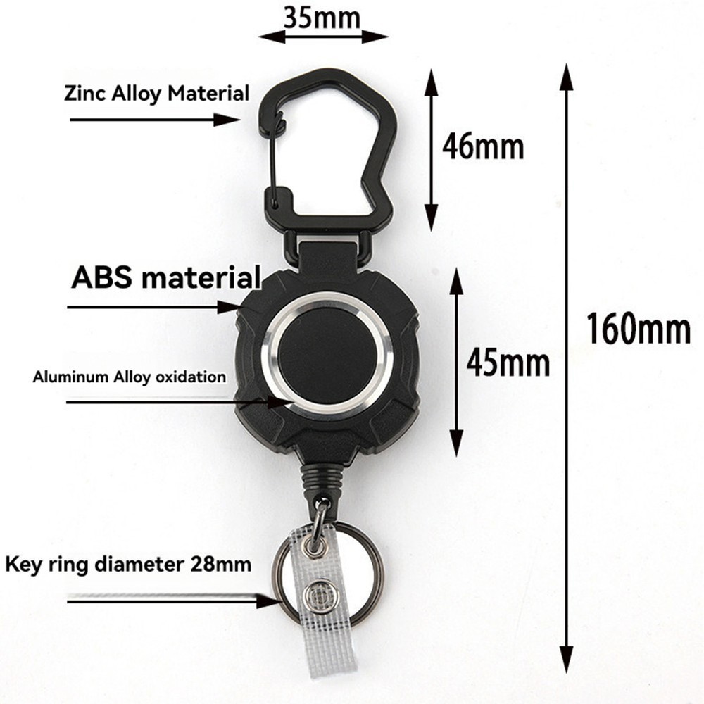 Functional Badge Reel and Keyholder with Secure Card Holding Functionality