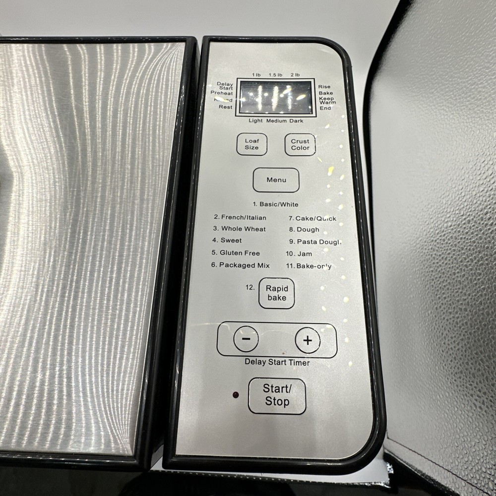 Cuisinart Automatic Bread Maker CBK-100 Compact Stainless Steel 2lb Programmable