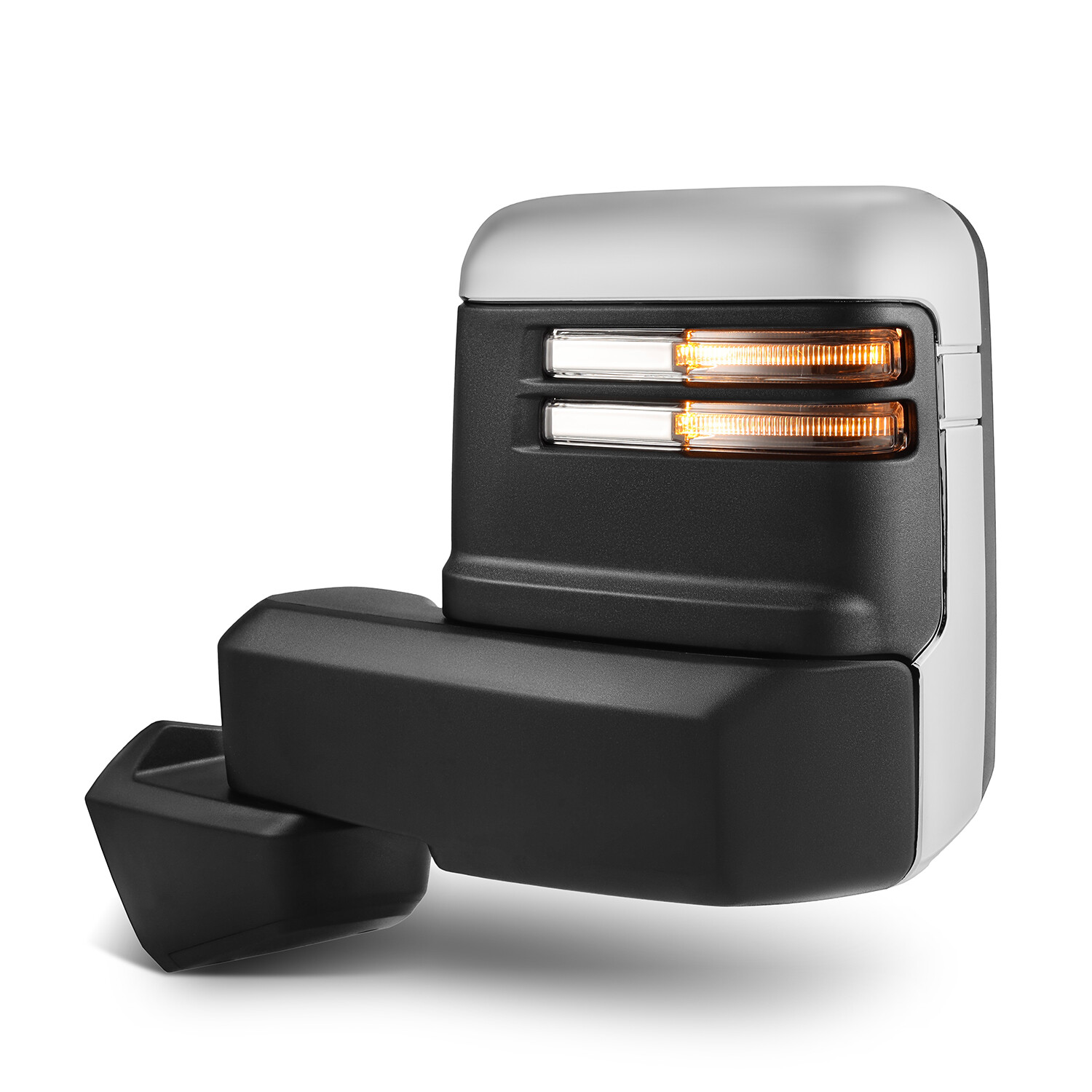 Chrome Towing Mirrors For 2019-2023 GMC Serria 1500 Power Heated+BSM+Temp Sensor