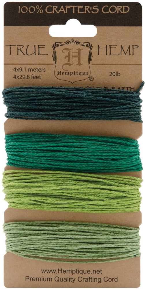 Hemp Cord 20lb 120' Emerald
