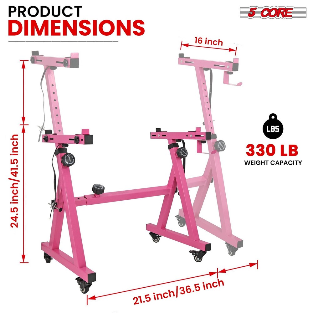 5 CORE Keyboard Stand Riser Z Style Height Width Adjustable Portable Heavy Duty