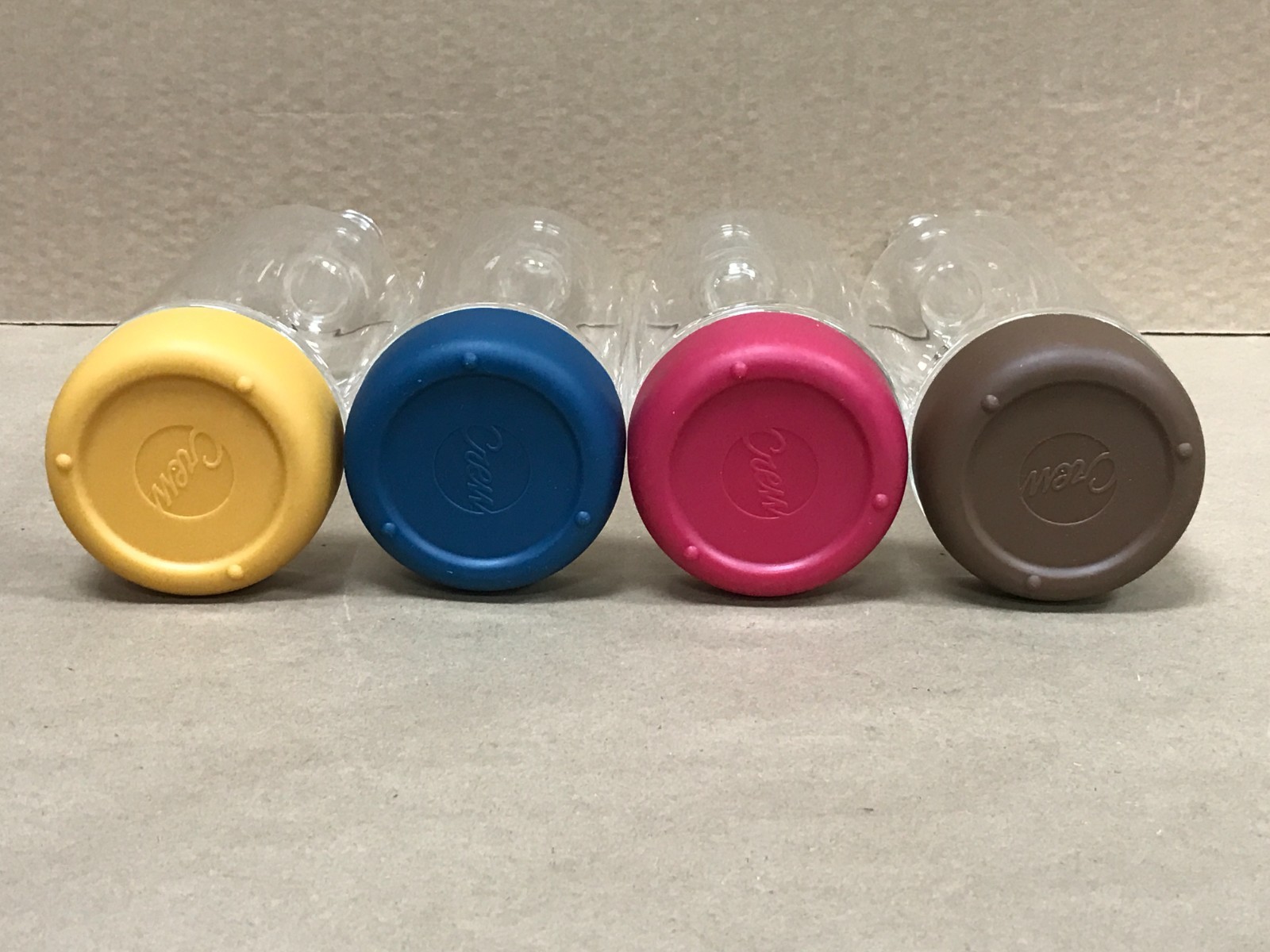 Crew Bartender Pre-Batching Bottles With Removable Base, Lot of 4, Asstd. Colors