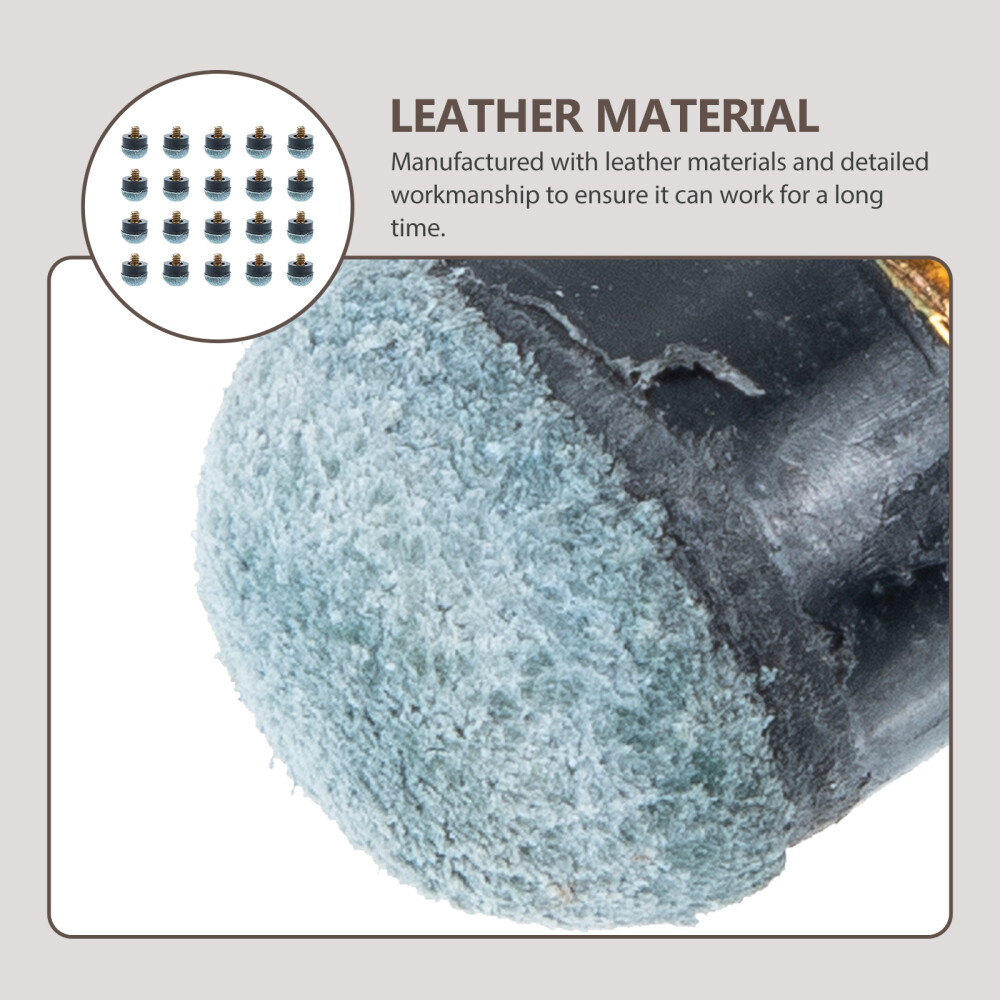 20 Pcs Table Pool Cue Tip Replacement Billiard Necessity