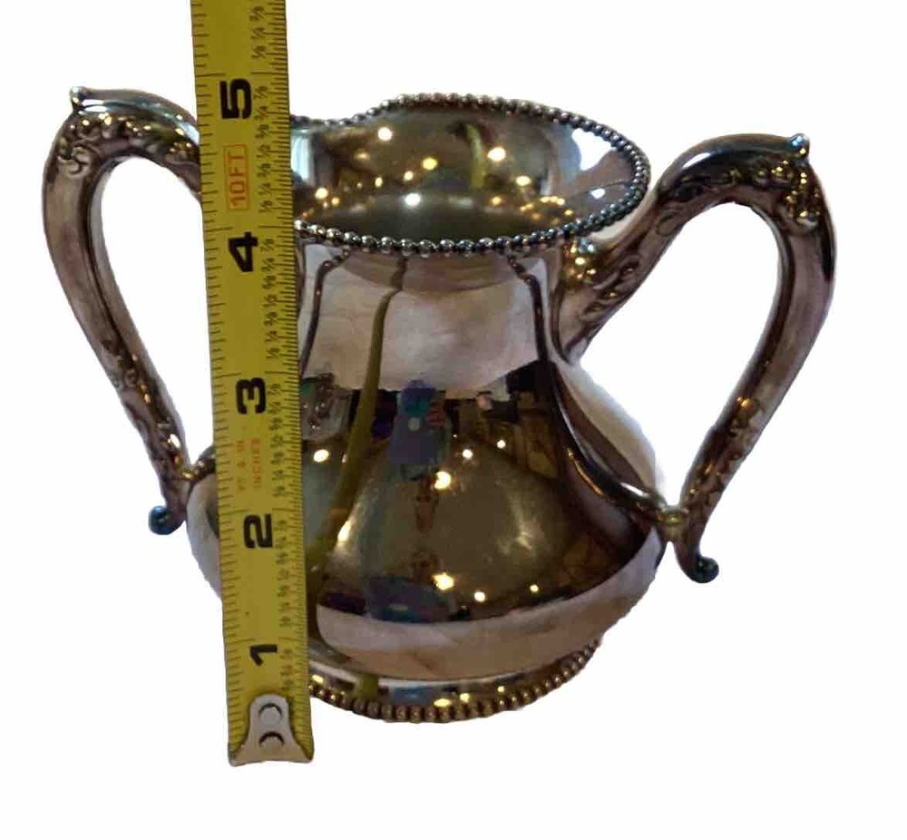 Antique Hartford Silver Co. Quadruple Plate Set Coffee/Tea Set #25015 Servware