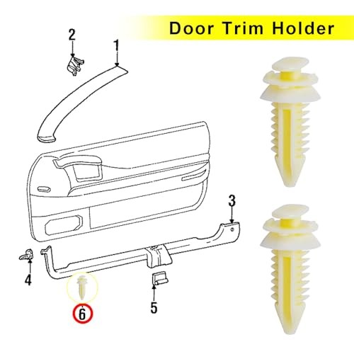 Car Door Panel Chip Retainers, Plastic Door Panel Fasteners with 40 PCS