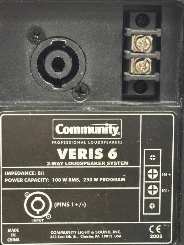 Community Veris 6 Speaker Pair