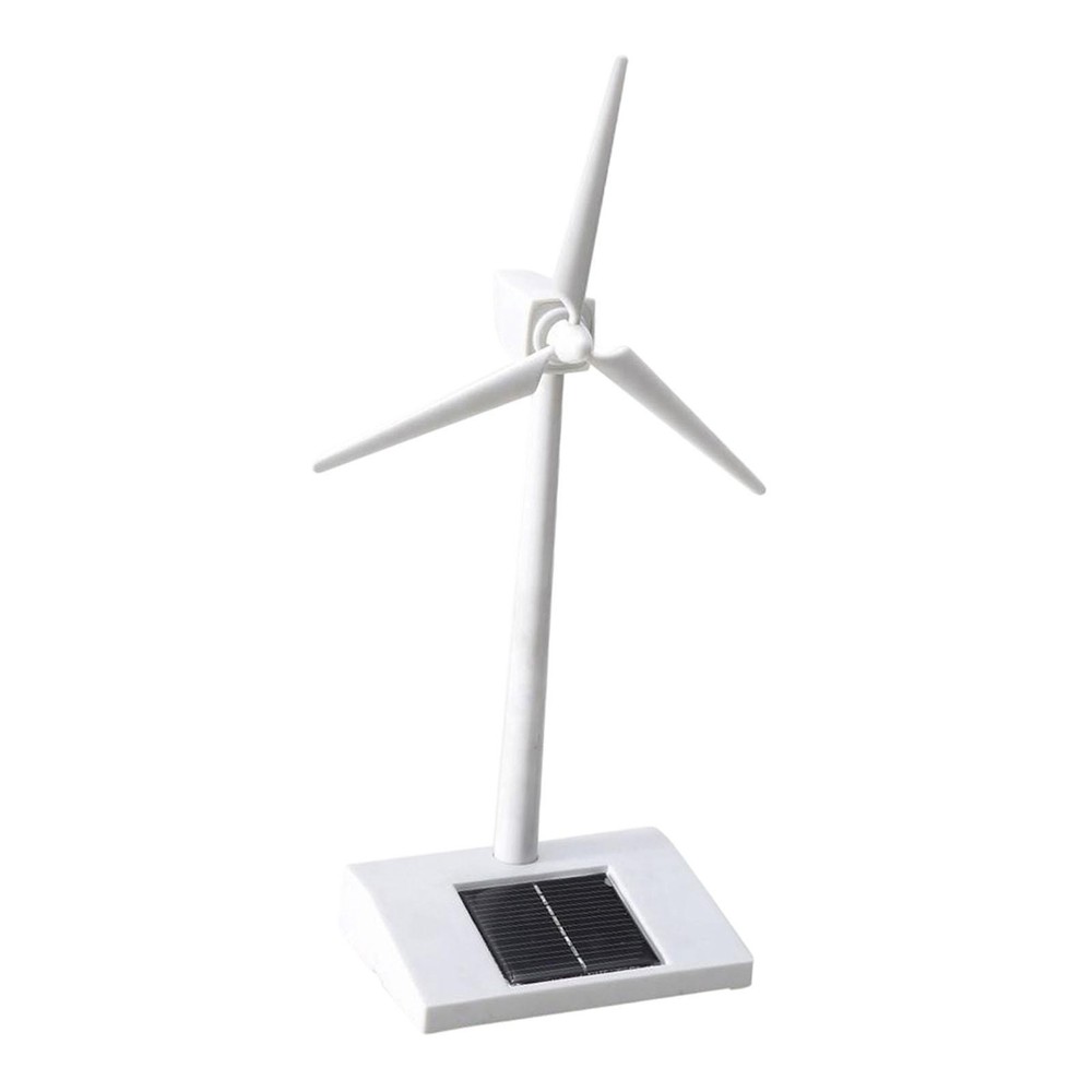 Windmill Model Vertical Wind Generator Kit Craft Ornament with Panel Mini Wind
