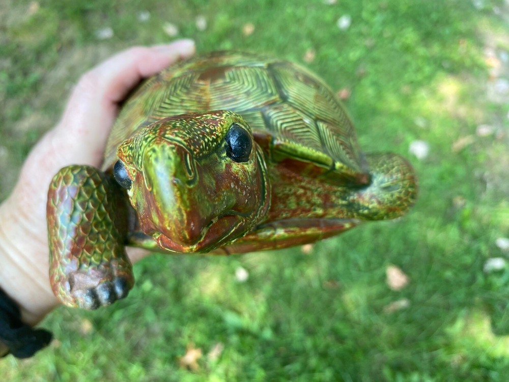 Turtle Lovers Realistic Ceramic Turtle 10.5” H52”
