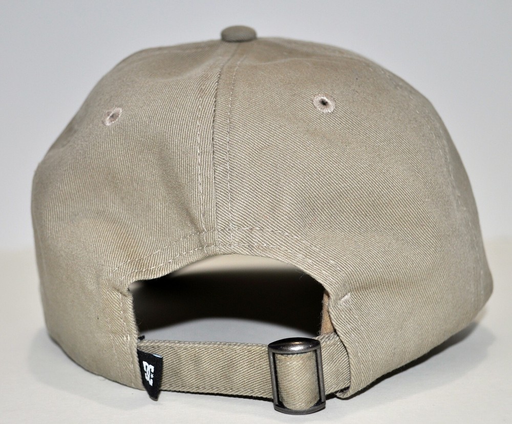 DC Shoes Strap-back Adjustable Hat Cap Tan One Size Shoe LOGO Strapback