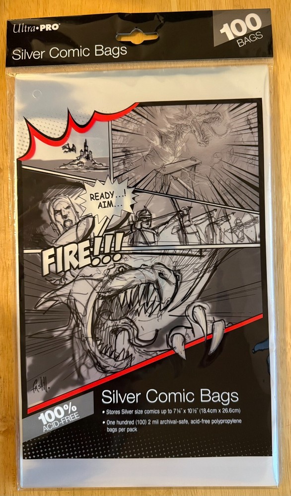 ultra pro silver comic bags