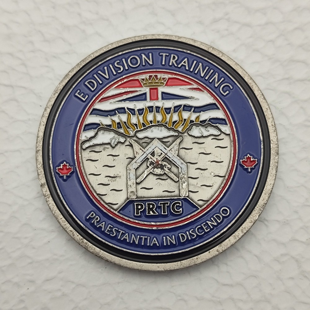 RCMP E Division Training PRTC Excellence in Learning Challenge Coin #4