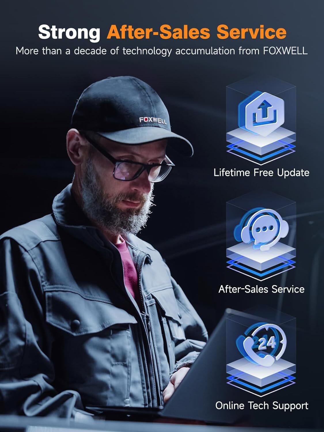 Foxwell NT510 Elite GM OBD2 Scanner Car Diagnostic Scan Tool