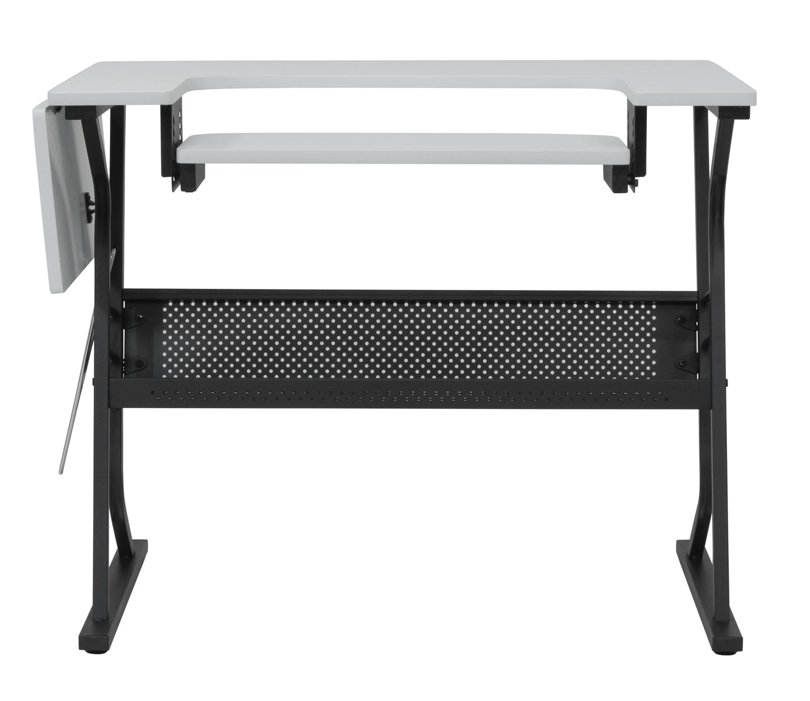 Eclipse Sewing and Craft Table in Black / White