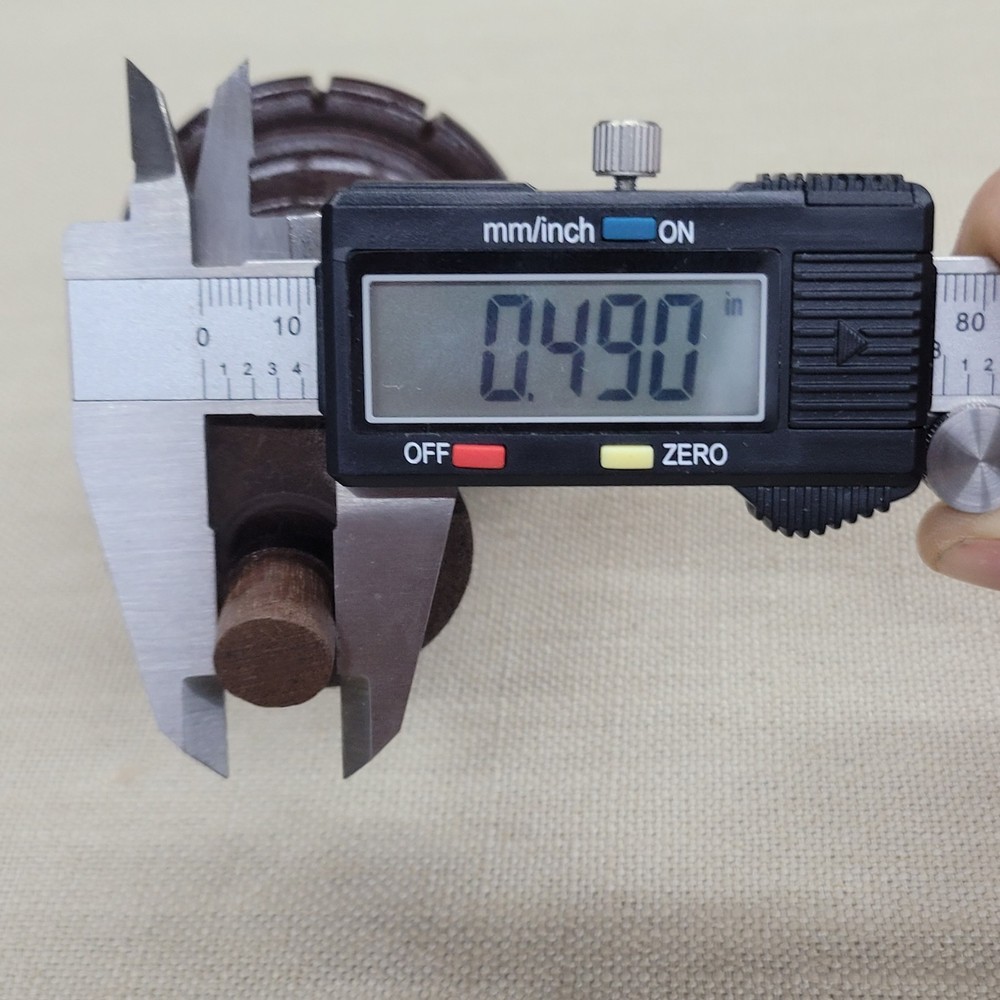 Large 5 3/4"+ Dark Walnut Clock Finial