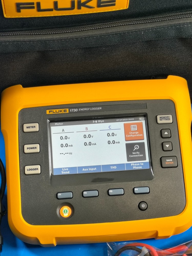 Fluke 1730 Three 3 Phase Power Quality Energy Logger Analyzer Pristine!