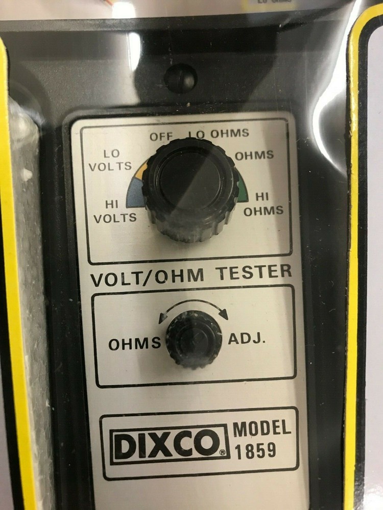 Ignittion & Battery Test 5 Function High-Low OHM VOLT Tester Dixco #1859 6-32v