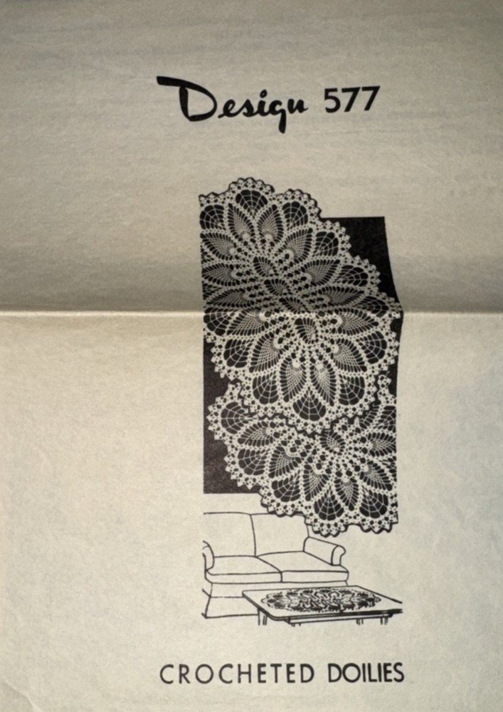 Vintage Grit Crochet Doily Patterns ~CHOICE ~Original Pattern