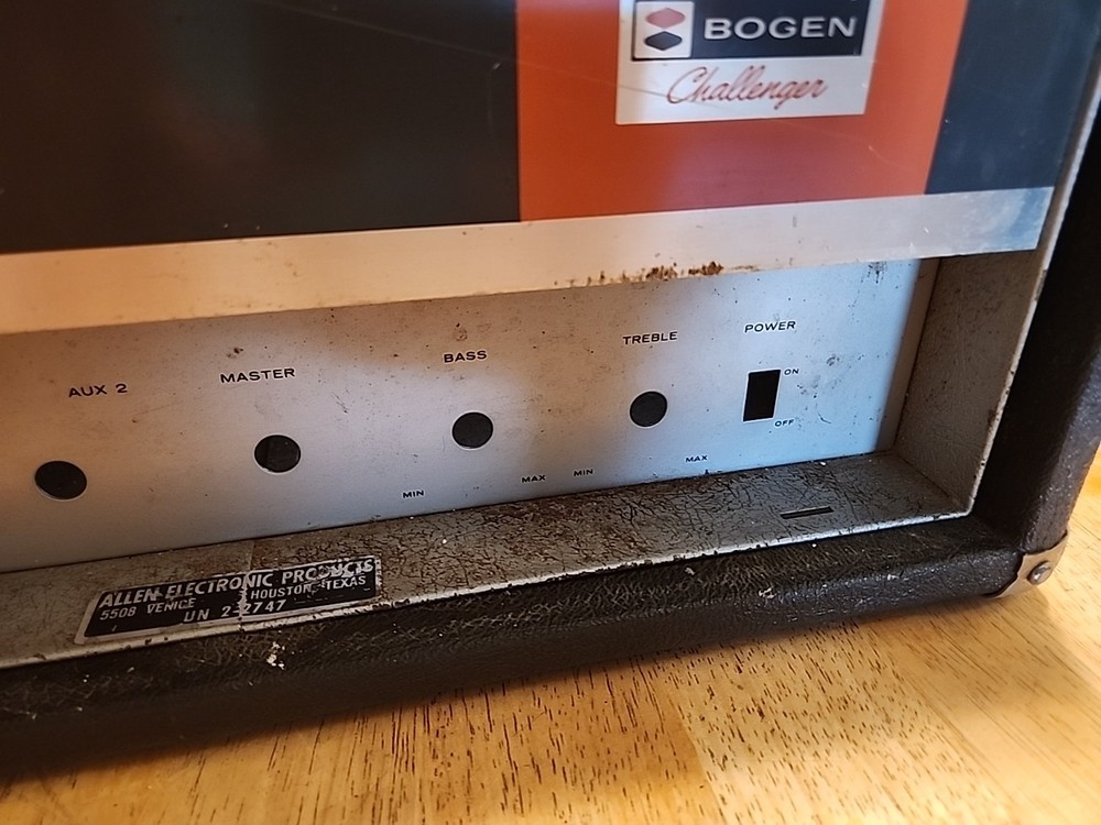 Bogen Challenger CHB50 PA Amp Chaissis And Custon Built Head Shell