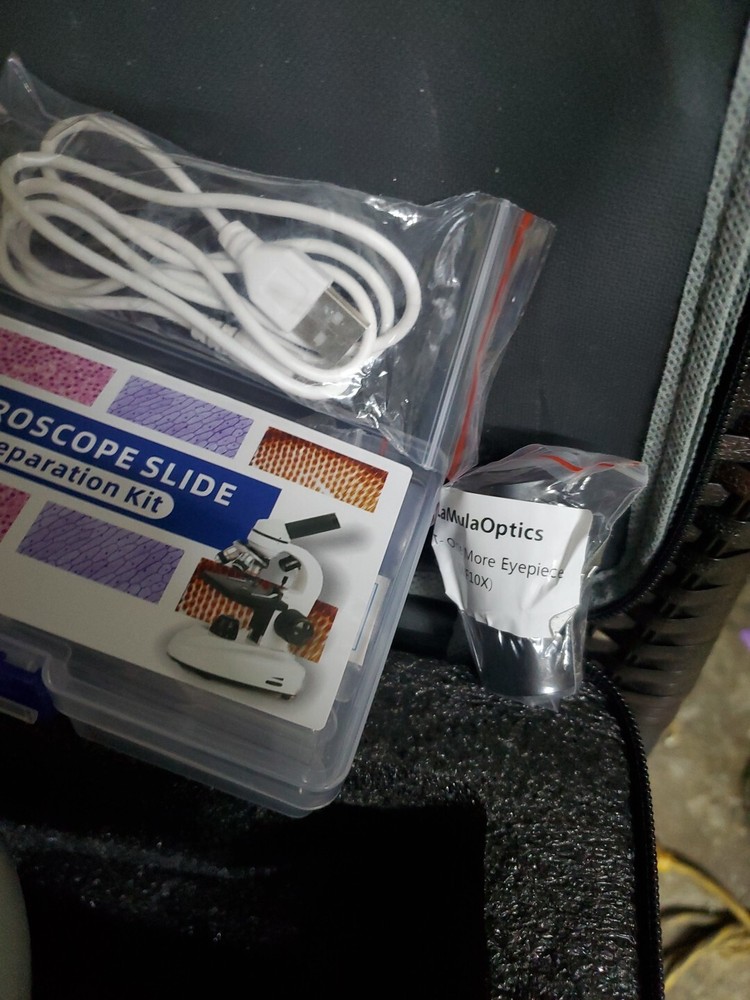 LaMulaOptics Microscope for Adults Kids Students, 100X-2000X Microscope Kit