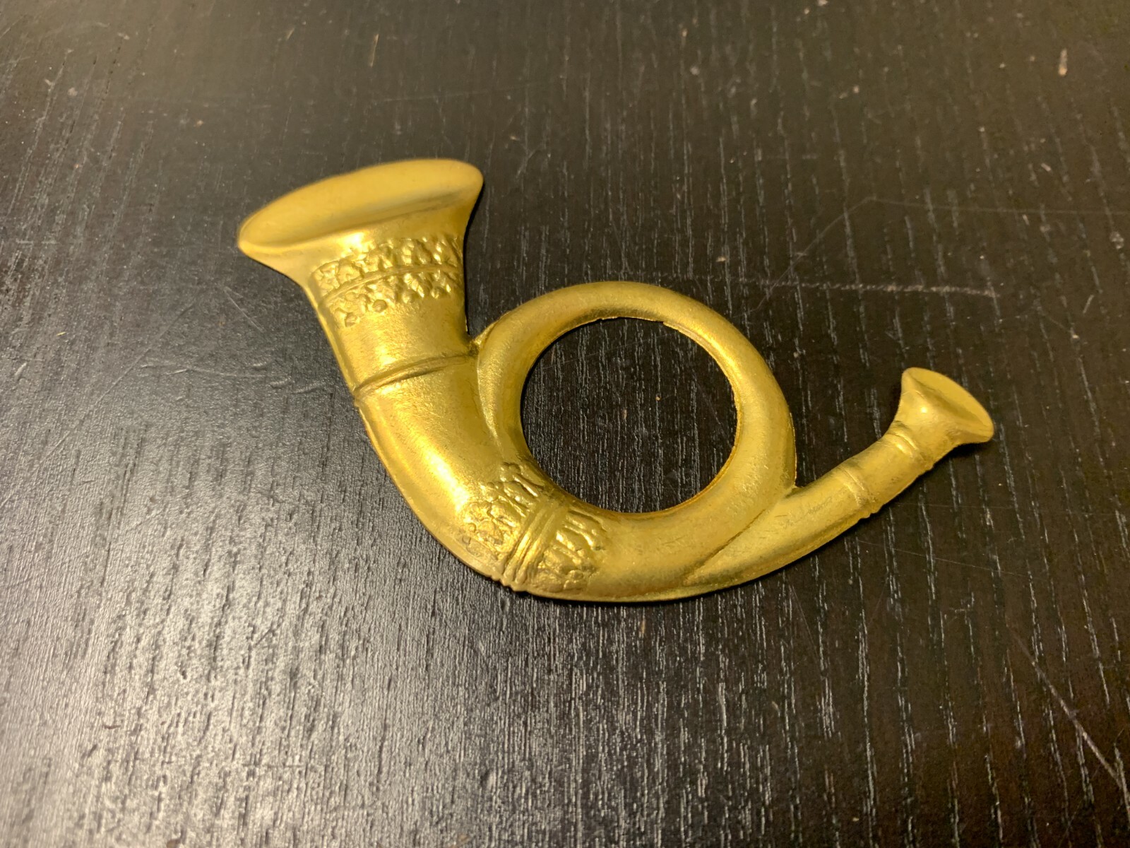 Civil War U.S. Infantry "Bugle" Brass Hat Insignia - NEW