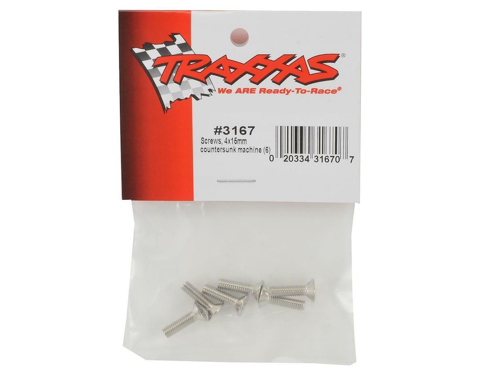 Traxxas 4x15mm Countersunk Screws (6) [TRA3167]