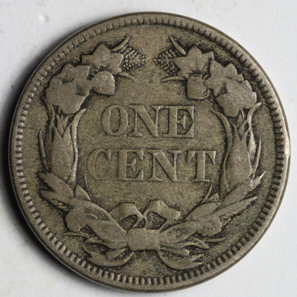 1857 Flying Eagle Cent Penny VF+ E187 VNE