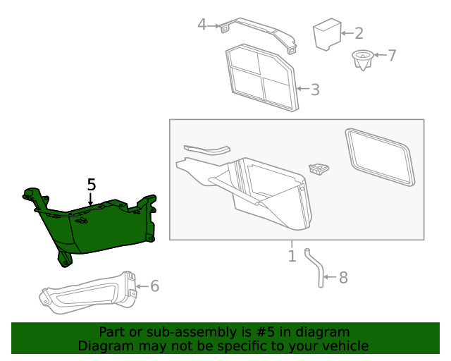Genuine GM Air Inlet Panel 92201178