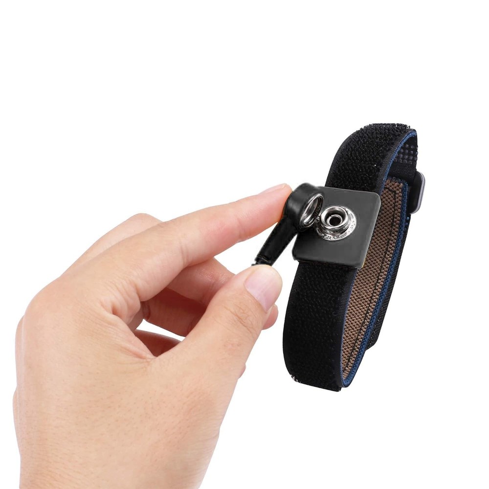 Anti Static Wrist Strap, 11" Wristband Regular Size, Black