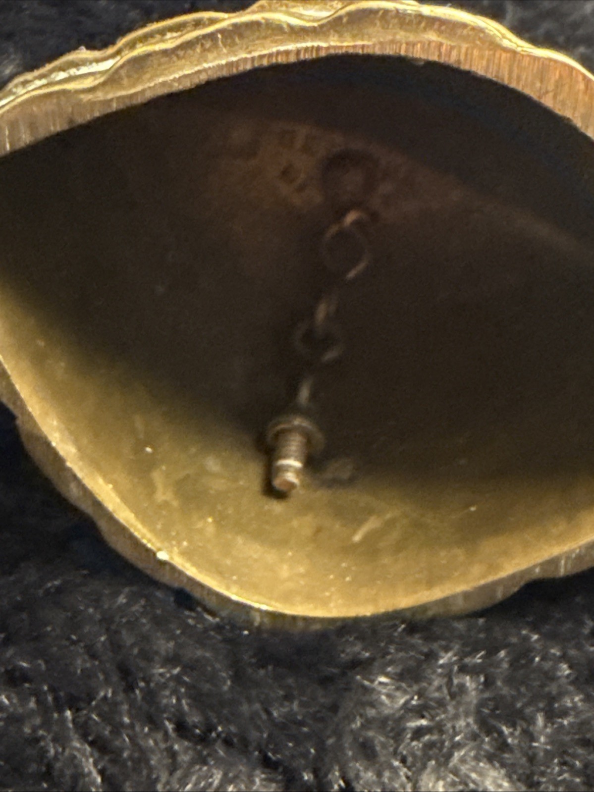 Vintage 1920's Brass Crinoline Lady Bell Victorian Lady figure statue