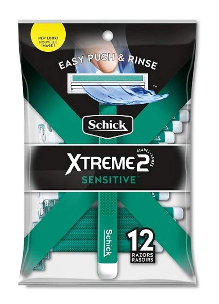 Schick Xtreme2 ST2 Sensitive Disposable Razors, 12 Count