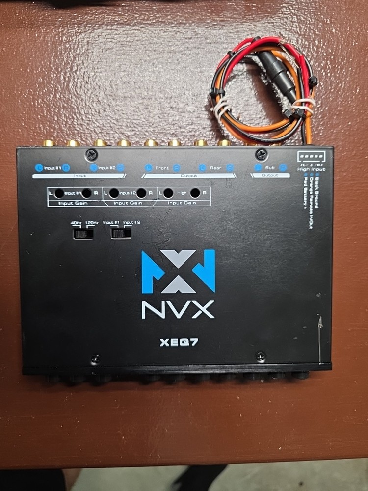 NVX XEQ7 - Graphic Equalizer 7-Band Graphic Equalizer with Front 3.5mm Auxili...