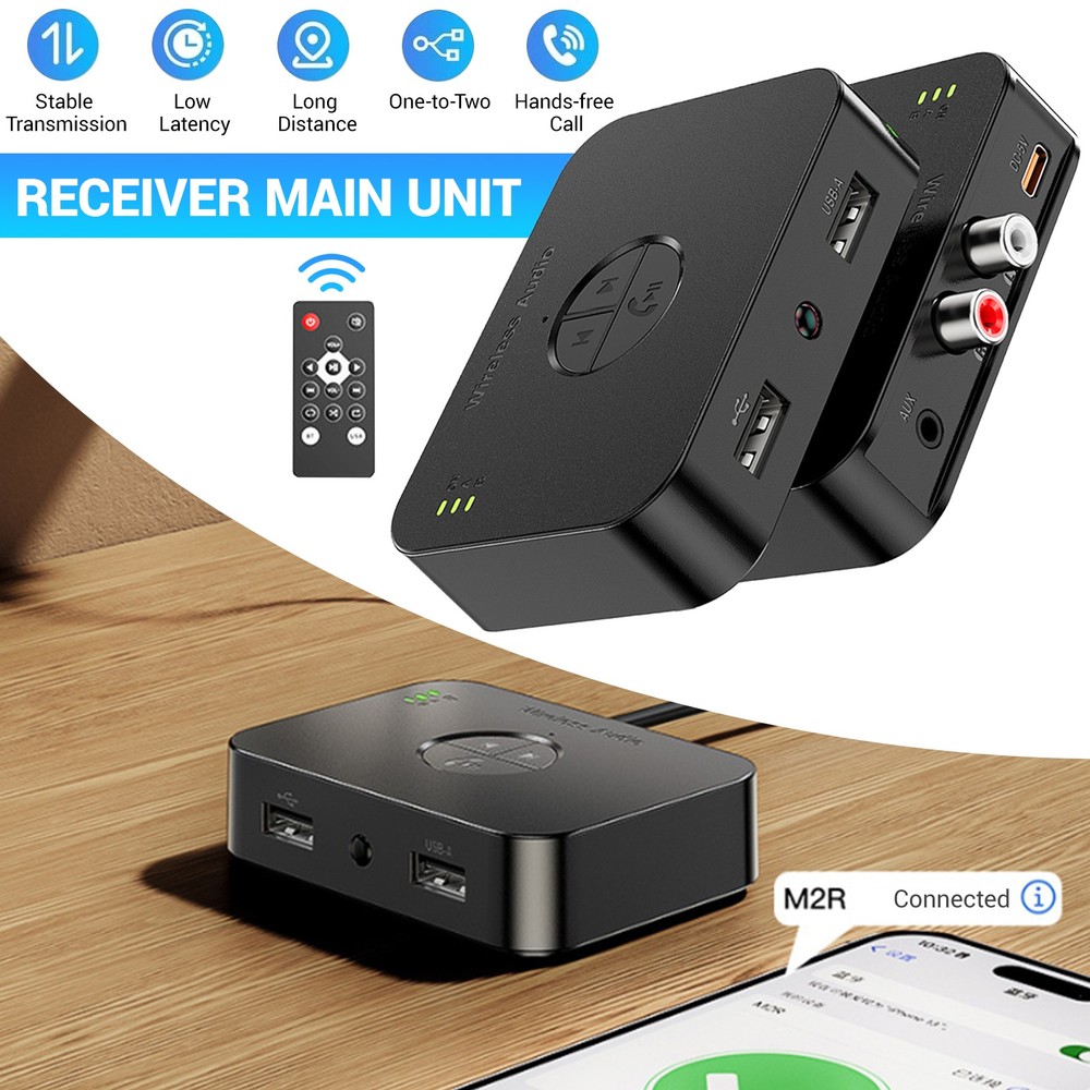 Bluetooth Receiver for Home Stereo, AUX RCA to Bluetooth Adapter for Old Speaker