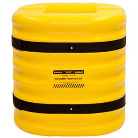 12" Column Opening 24" High Eagle Column Protector Yellow 1724-12