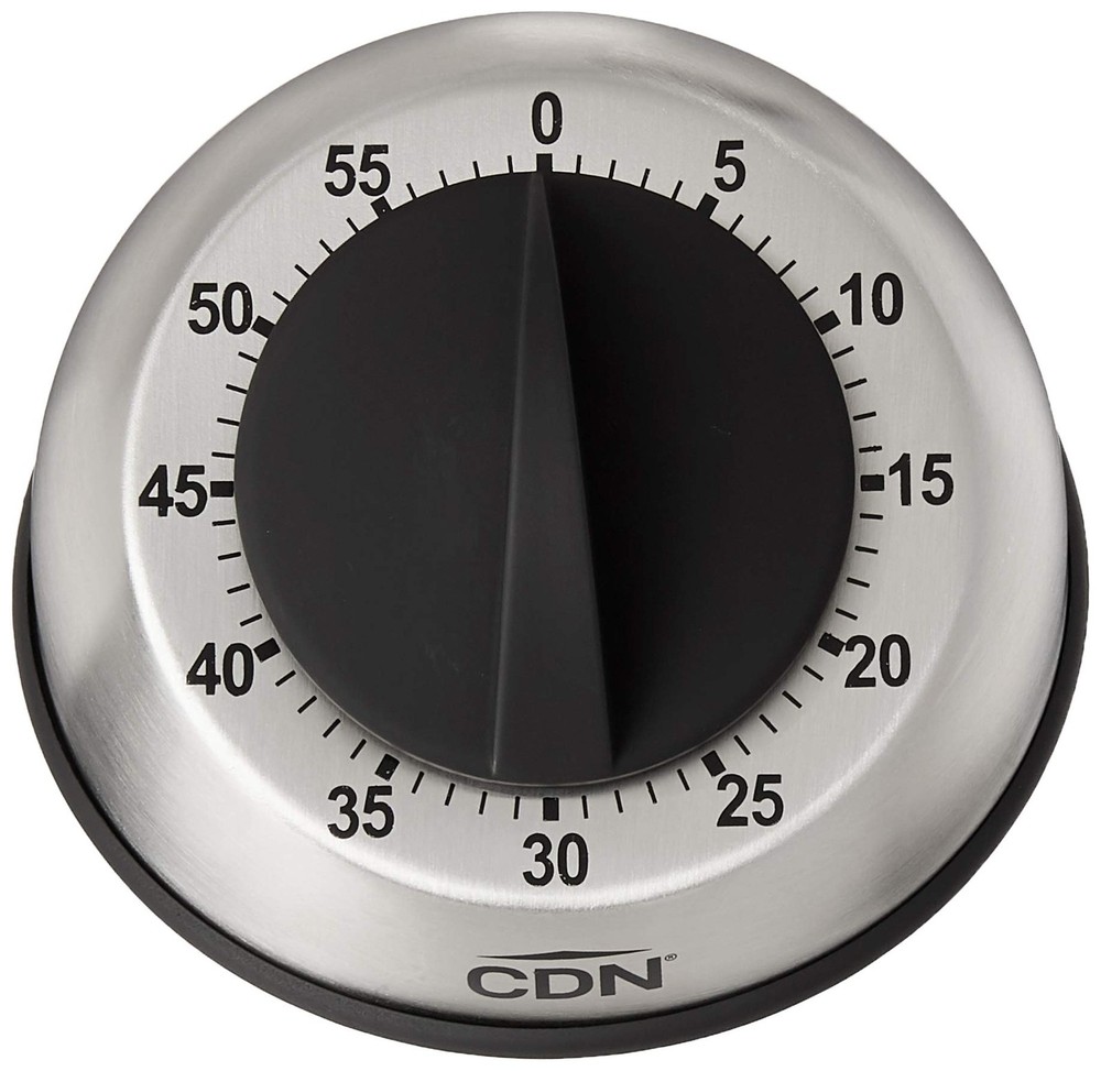 Compact 60-Minute Mechanical Timer | Easy-to-Read 2.5” Dial | Loud 3-Second A...