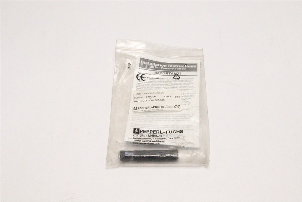 PEPPERL+FUCHS INDUCTIVE PROXIMITY SENSOR NBB2-12GM50-E2-C3-V1