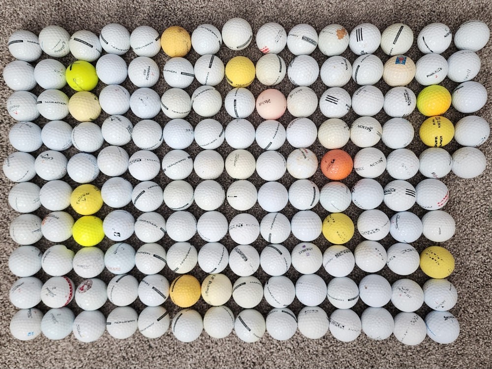 Assorted Practice Recycled Used Golf Balls mix