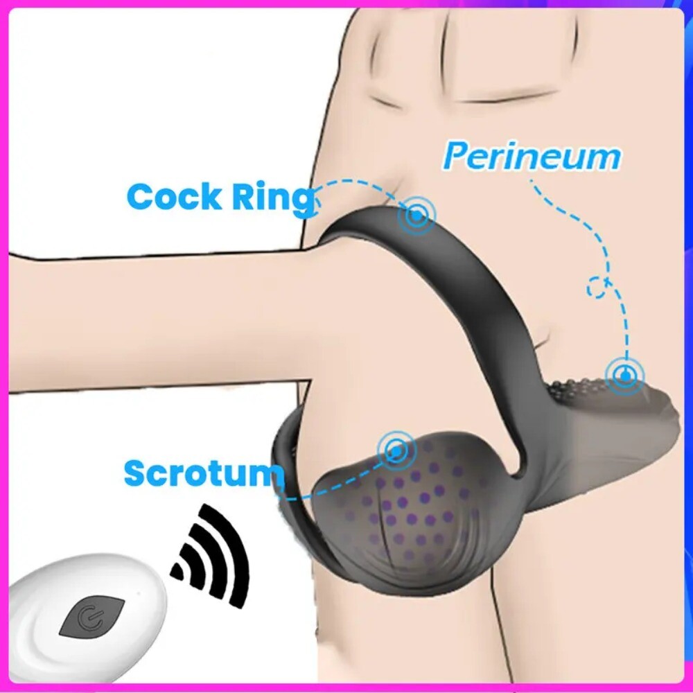 Electric Penis-Stretcher Enhancer Ball-Scrotum-Ring-Delay-Ejaculation Men 2Style