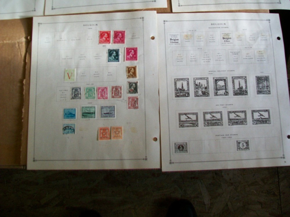 1944 - 1954 Belgium Stamp Sheets Lot 72