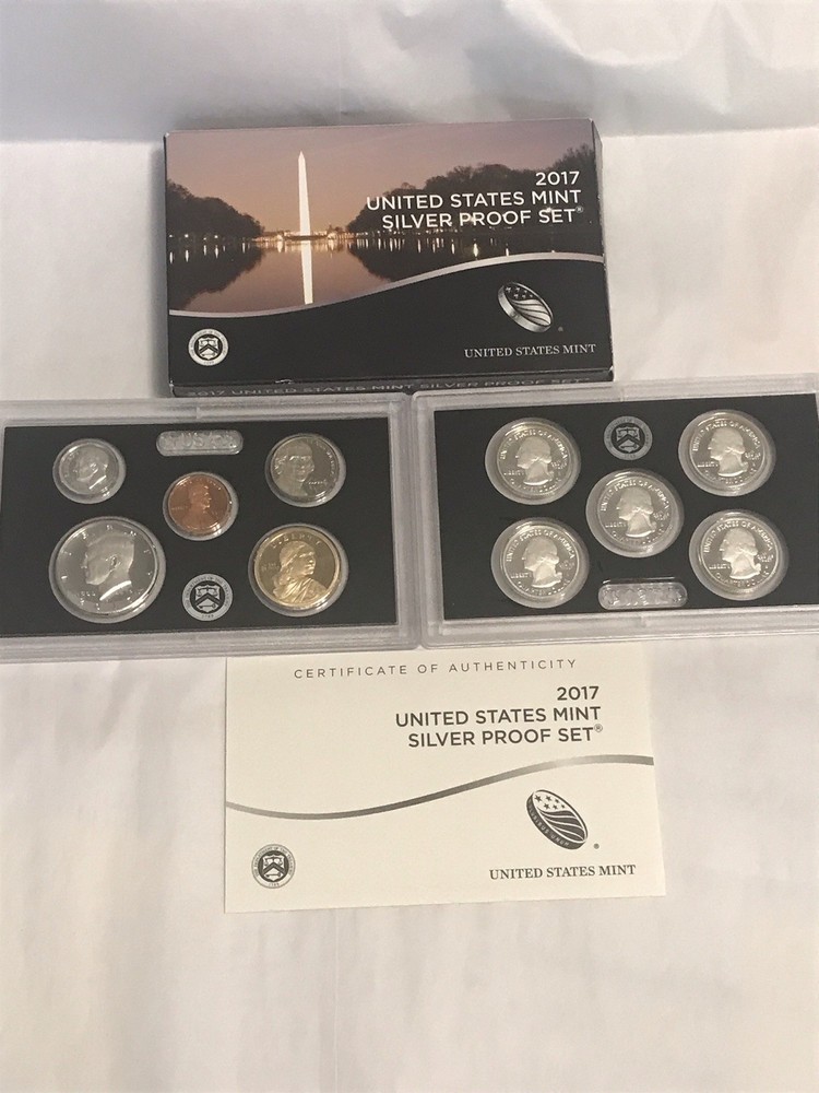 2017 Silver Proof Set - ORPKG & COA (#Hd24)