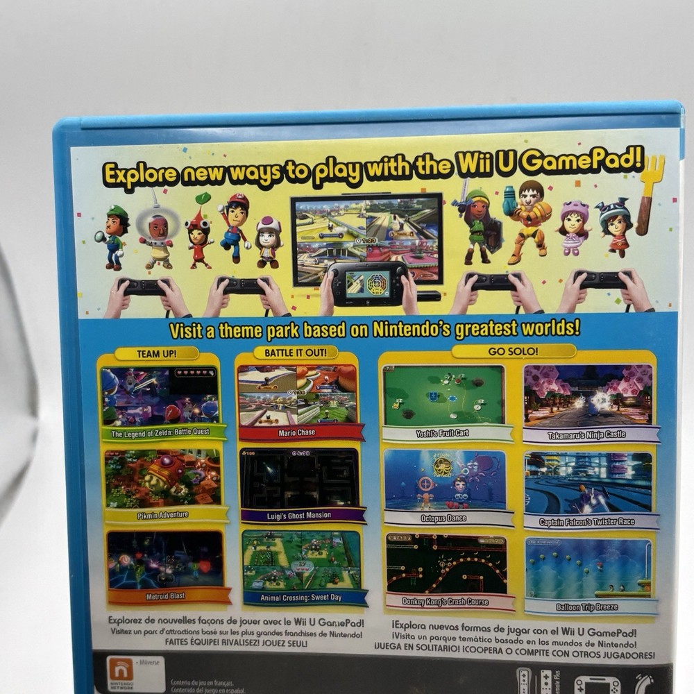 NinendoLand Wii U - No Instruction Book - Untested