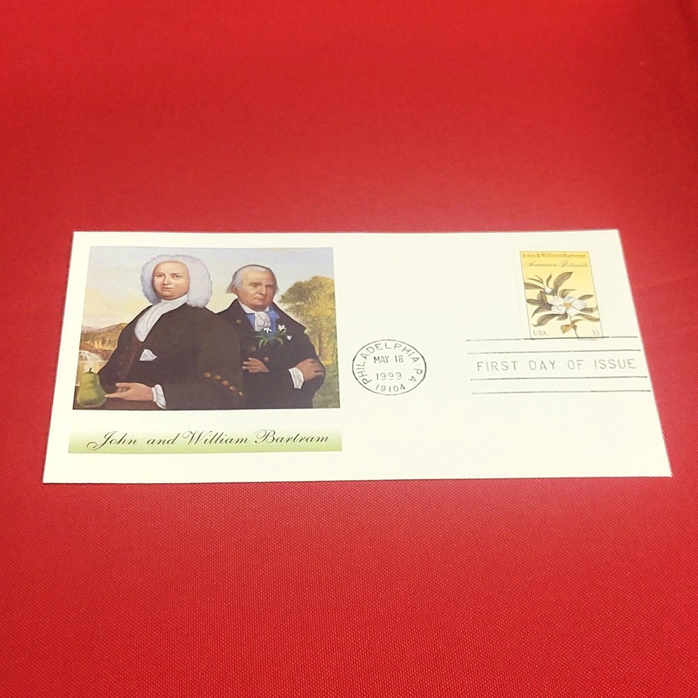 First Day of Issue John and William Bartram Stamp Cache Envelope