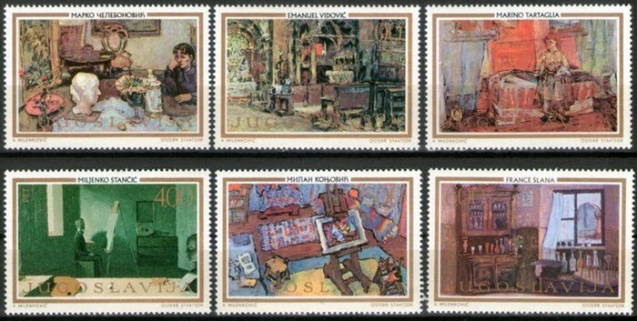 YUGOSLAVIA 1973 Paintings MNH